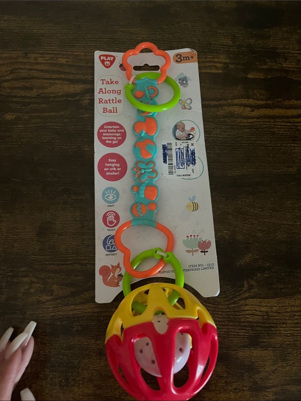 Play Along Take Along Rattle Ball - Multicolor